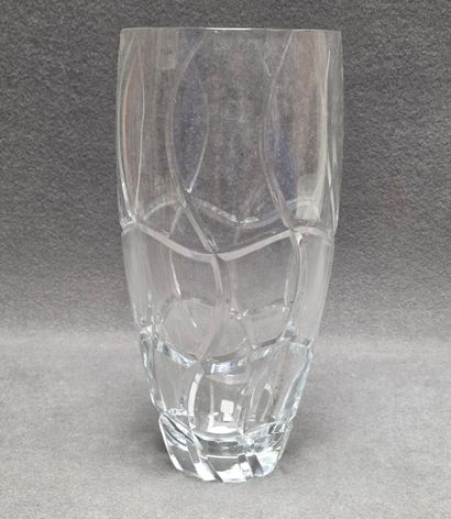 Cristal tchèque: Grand vase en cristal moderne
H:...