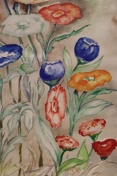 Victor ASTROFF ( XX°)
Nature morte aux fleurs....