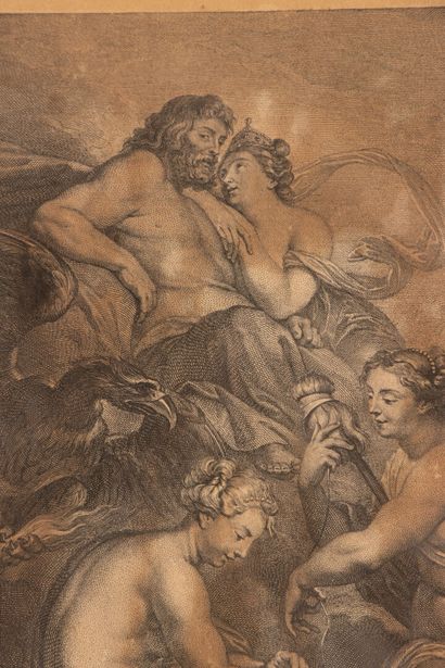 Paire de gravures encadrées d'après Pierre-Paul...