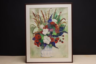 Victor ASTROFF ( XX°)
Nature morte au bouquet...