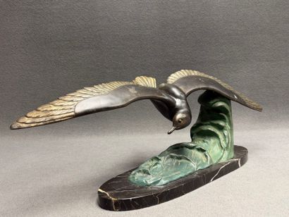 Marcel LEDUCQ (1879-1955)
Mouette sur vague
Sculpture...