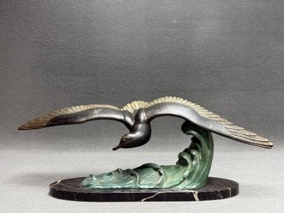Marcel LEDUCQ (1879-1955)
Mouette sur vague
Sculpture...