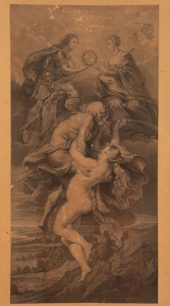 Paire de gravures encadrées d'après Pierre-Paul...