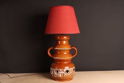 Lampe en ceramique allemande 1970. 
H. :46...