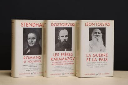 Trois albums de la Pléiade:
-Dostoievski,...
