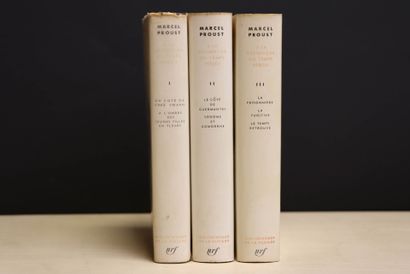 Trois albums de la Pléiade: 
Marcel Proust....