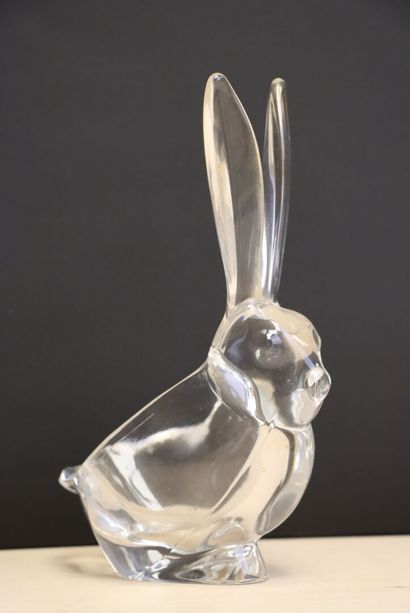 Lapin vide poche en cristal de Vannes. 
H....