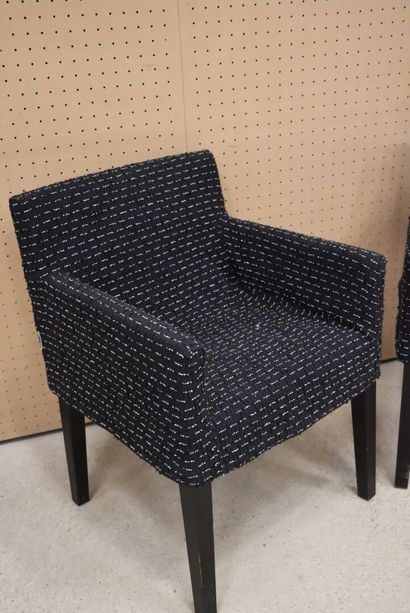 CASAMILANO Paire de fauteuils modernes garnis...