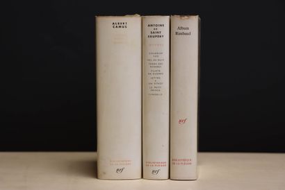 Trois albums de la Pléiade:
-Albert Camus,...