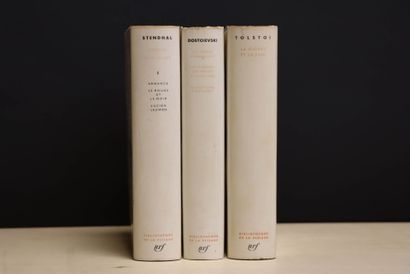 Trois albums de la Pléiade:
-Dostoievski,...