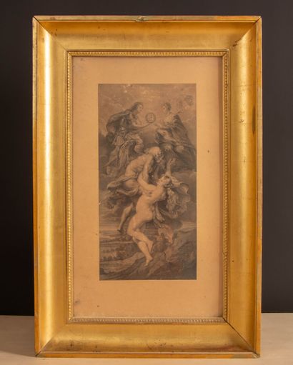 Paire de gravures encadrées d'après Pierre-Paul...