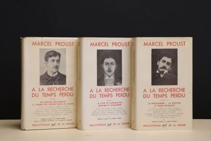Trois albums de la Pléiade: 
Marcel Proust....