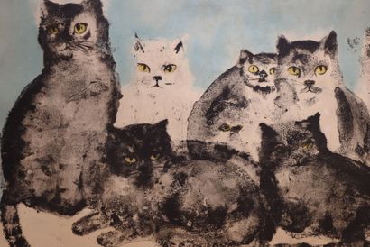 Léonor FINI (1907-1987)
Les chats
Lithographie...