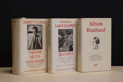 Trois albums de la Pléiade:
-Albert Camus,...