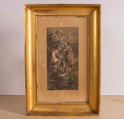 Paire de gravures encadrées d'après Pierre-Paul...