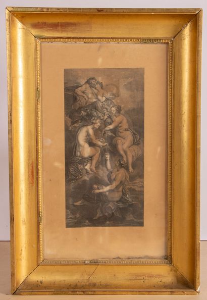 Paire de gravures encadrées d'après Pierre-Paul...