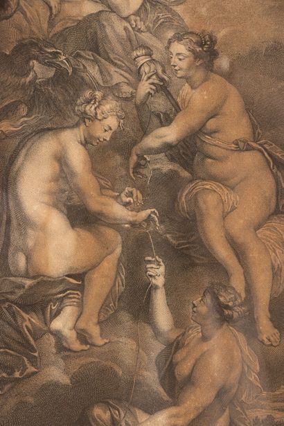 Paire de gravures encadrées d'après Pierre-Paul...