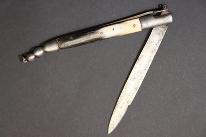 Couteau de chasse pliant Solognot, manche...
