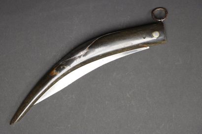 Grand couteau pliant type cornillon, manche...