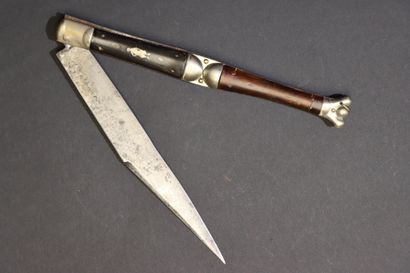 Couteau pliant navaja XIX° de Thiers , manche...