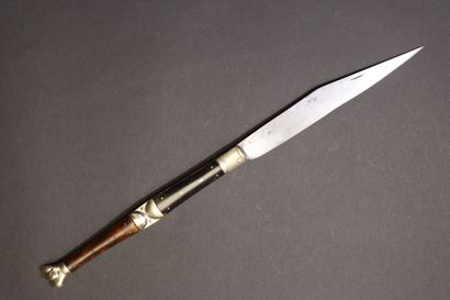 Couteau pliant navaja XIX° de Thiers , manche...
