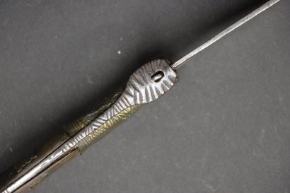 Grand couteau pliant type Navaja XIX°
Manche...