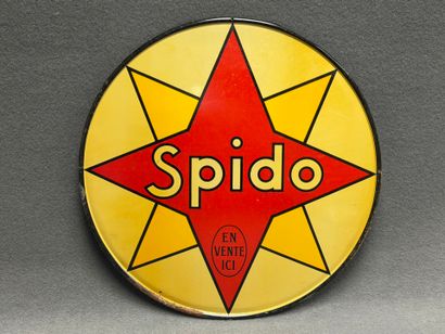 Enseigne en tôle lithographiée SPIDO
et....