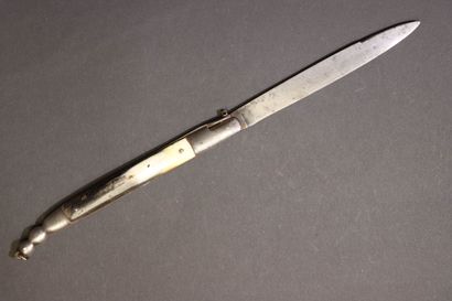 Couteau de chasse pliant Solognot, manche...