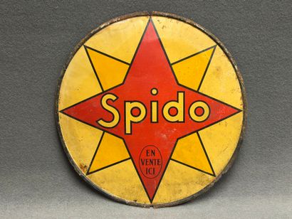 Enseigne en tôle lithographiée SPIDO
et....