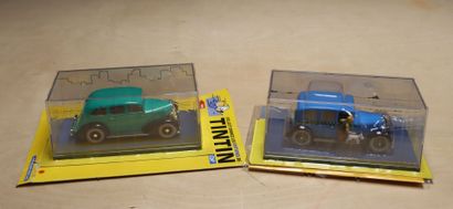 TINTIN en Amérique. 
Réunion de deux miniatures...