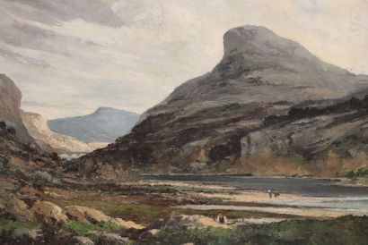Ecole irelandaise XX°
The Eagles Nest, Killarney
huile...