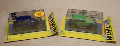 TINTIN Le lotus bleu. 
Réunion de deux miniatures...
