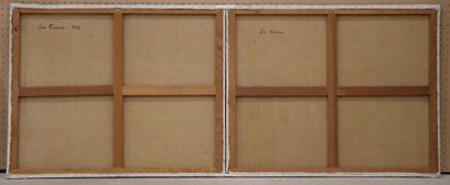 LE CORRE
Paysage 1978
Diptyque de deux huiles...