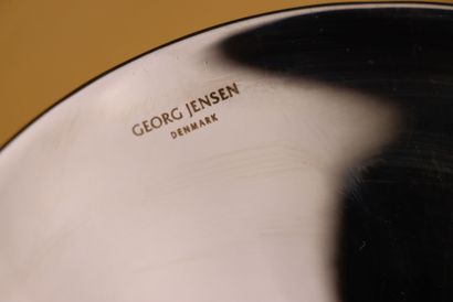 Georg JENSEN. 
Seau à glaçon et pince en...