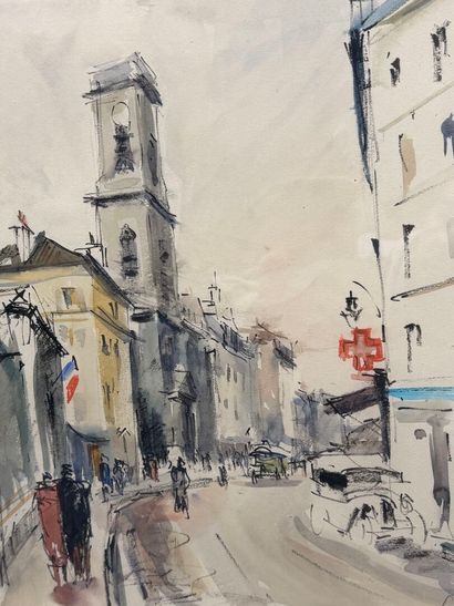 Ecole parisienne XX°
La Rue Saint Jacques...