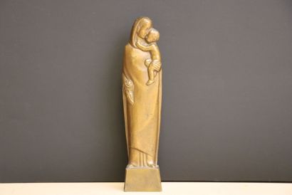 Eugène QUENTRIC (1907-1980). 
Vierge à l'enfant....