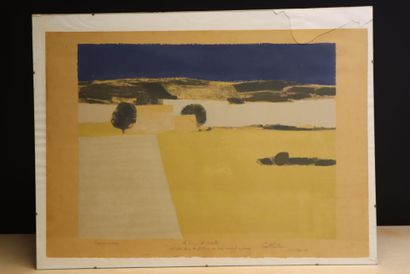 Bernard CATHELIN (1919-2004) 
Paysage abstrait....