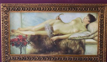 Trumeau de style Art déco.
133 x 70 cm