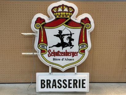 Grande enseigne publicitaire SCULTZBERGER....
