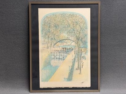 Rolf RAFFLEWSKI (1943-2019) 
Ecluse du Canal...