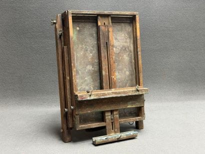 Chevalet de campagne. 
55 x 40 x 17 cm.