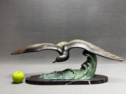 Marcel LEDUCQ (1879-1955)
Mouette sur vague
Sculpture...