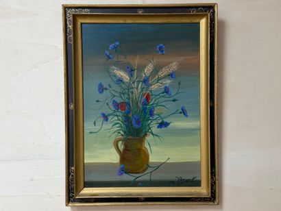 Maurice BRUNET (1911-1997)
Fleurs des champs
huile...