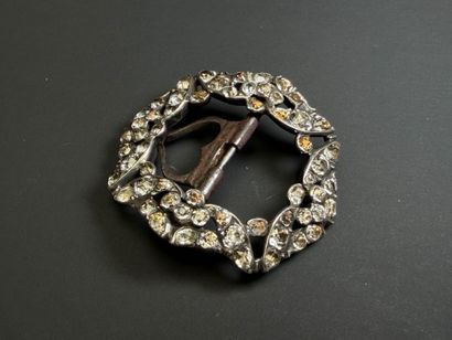 Ensemble de cinq boucles de ceinture en argent,...