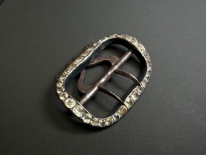 Ensemble de cinq boucles de ceinture en argent,...