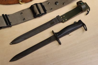 Kit de nettoyage d'armes, ceinture cuir et...