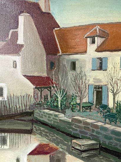 Maurice BRUNET (1911-1997)
Le bief du moulin
huile...