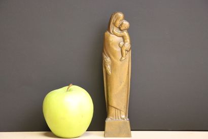 Eugène QUENTRIC (1907-1980). 
Vierge à l'enfant....