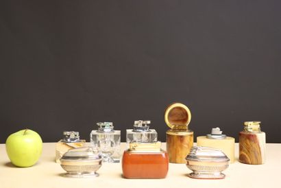 Collection de Neuf briquets de table. 
1970/1980
H....