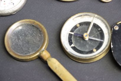 Lot comprenant:
Deux montres à goussets,...
